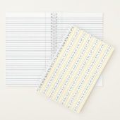 Carnet Ruban à rayures jaune tulipe (À l'intérieur)