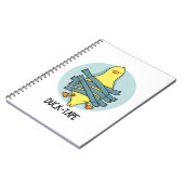 Carnet Ruban adhésif canard drôle jeu de mots (Côté gauche)