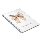 Carnet Ruban blanc pêche (Côté Droit)