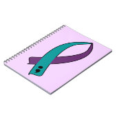 Carnet Ruban de conscience de suicide (Côté gauche)