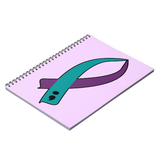 Carnet Ruban de conscience de suicide (Côté gauche)