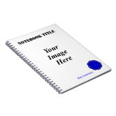 Carnet Ruban de fleurs bleues Modèle par Kenneth Yoncich (Côté Droit)