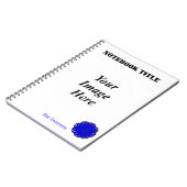 Carnet Ruban de fleurs bleues Modèle par Kenneth Yoncich (Côté gauche)