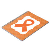 Carnet Ruban de leucémie ou d'orange de sclérose en (Côté gauche)