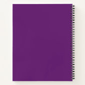 Carnet Ruban de sensibilisation Lupus pourpre (Dos)