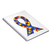 Carnet Ruban de sensibilisation sur l'autisme (Côté Droit)