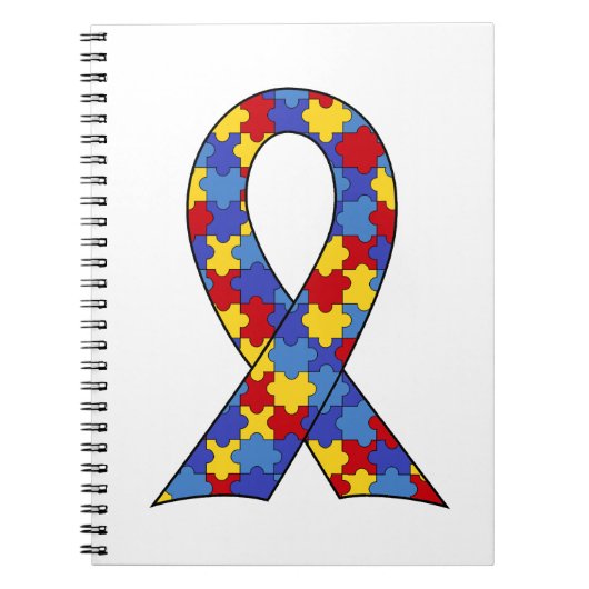 Carnet Ruban de sensibilisation sur l'autisme (Devant)