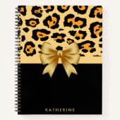 Carnet Ruban et Empreinte de léopard (Devant)