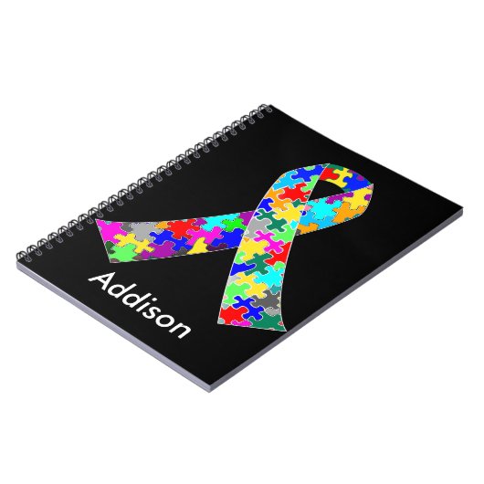 Carnet Ruban fait sur commande de sensibilisation sur (Côté gauche)