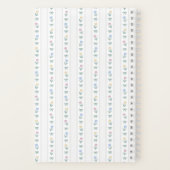 Carnet Ruban rayé tulipe blanc (Verso)