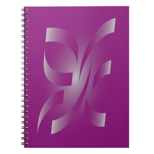 Carnet Rubans magenta (Devant)