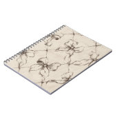 Carnet Rubans Marron Crème (Côté gauche)