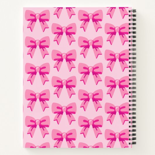 Carnet Rubans roses (Dos)