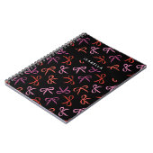 Carnet Rubans Roses Personnalisés (Côté gauche)