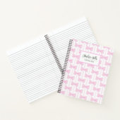Carnet Rubans roses spirale coquette prépa  (Intérieur)