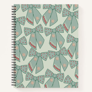 Carnet Rubans Vert Sauge