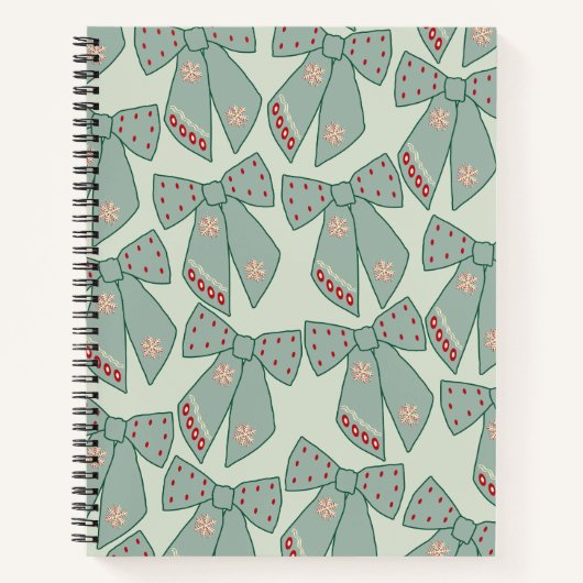Carnet Rubans Vert Sauge (Devant)