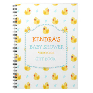 Carnet Rubber Duck Ducky Genre Neutre Baby shower