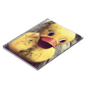 Carnet Rubber Jaune Ducky a besoin d'un bain ! (Côté gauche)