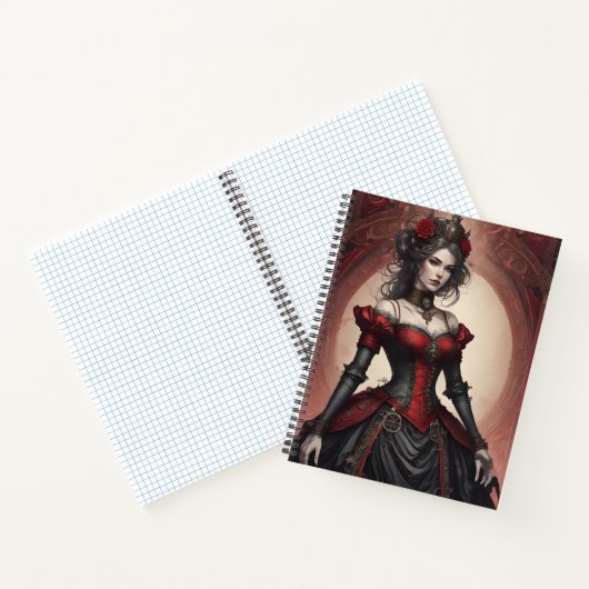 Carnet Ruby & Black Steampunk (Intérieur)