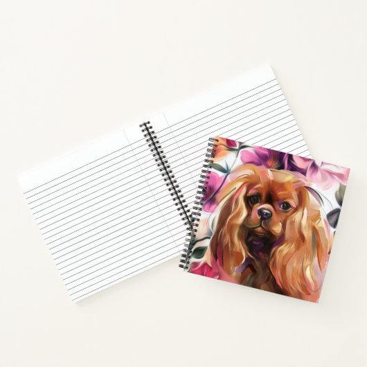 Carnet Ruby Cavalier roi charles spaniel Notebook (Intérieur)