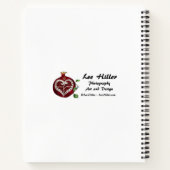 Carnet Ruby Pomegranate Heart Red Bird Hamsa (Dos)