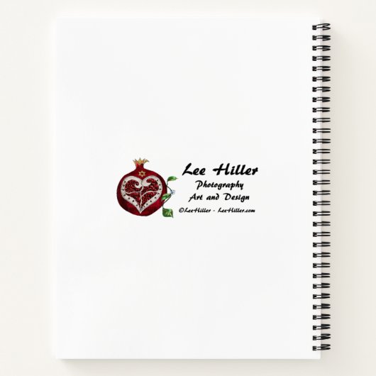 Carnet Ruby Pomegranate Heart Red Bird Hamsa (Dos)