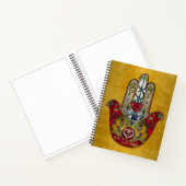 Carnet Ruby Pomegranate Heart Red Bird Hamsa (Intérieur)