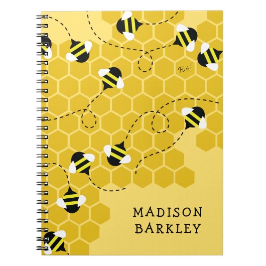 Carnet Ruche de bébé abeille mignonne (Devant)