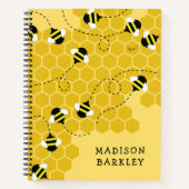 Carnet Ruche de bébé abeille mignonne (Devant)