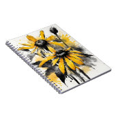 Carnet Rudbeckia - Fleurs aquarelle (Côté Droit)