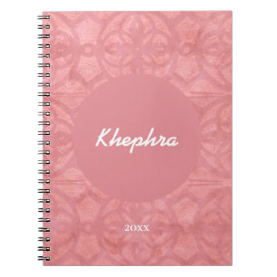 Carnet Ruddy Pink Batik Nom et année
