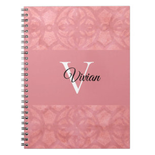 Carnet Ruddy Pink Batik Nom Monogrammé