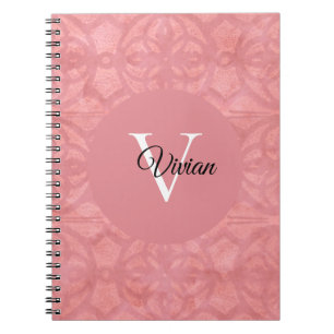 Carnet Ruddy Pink Batik Nom Monogramme