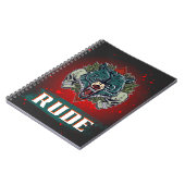 Carnet rude, crâne et ours (Côté gauche)