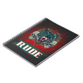 Carnet rude, crâne et ours (Côté gauche)