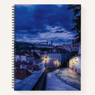 Carnet Rue du soir à Prague