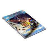 Carnet Rue du village de Québec - Oeuvre de Clarence Gagn (Côté Droit)