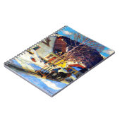 Carnet Rue du village de Québec - Oeuvre de Clarence Gagn (Côté gauche)