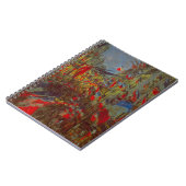 Carnet Rue Montorgueil avec drapeaux de Claude Monet (Côté gauche)
