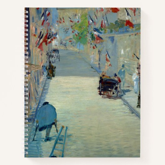 Carnet Rue Mosnier avec drapeaux Manet France Art Not (Devant)