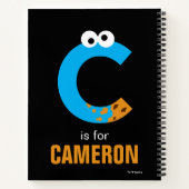 Carnet Rue Sésame | C est pour Cookie Monster (Dos)