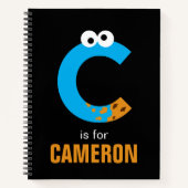 Carnet Rue Sésame | C est pour Cookie Monster (Devant)