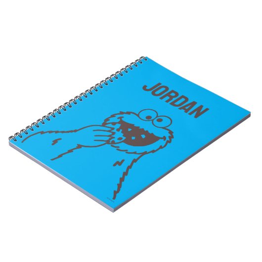 Carnet Rue Sésame | Cookie Monster Bright (Côté gauche)
