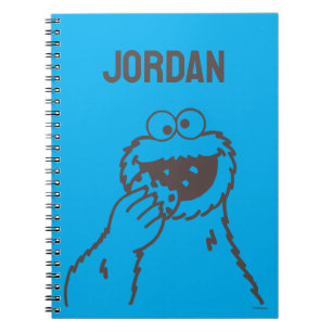 Carnet Rue Sesame Cookie Monster Bright