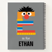 Carnet Rue Sésame | E est pour Ernie (Dos)