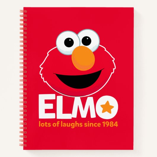 Carnet Rue Sésame | Elmo Beaucoup de rires depuis 1984 (Devant)