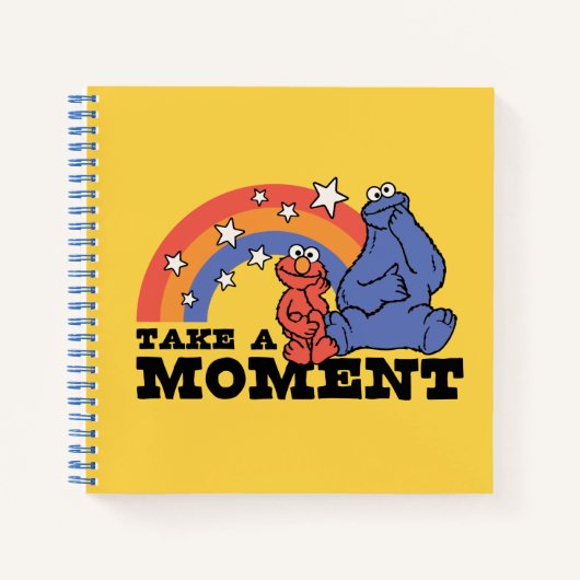Carnet Rue Sésame | Elmo & Cookie Take a Moment (Devant)