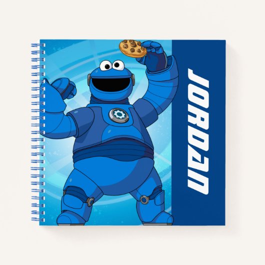 Carnet Rue Sésame | Méca Builders Cookie Monster (Devant)
