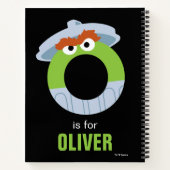 Carnet Rue Sésame | O est pour Oscar (Dos)